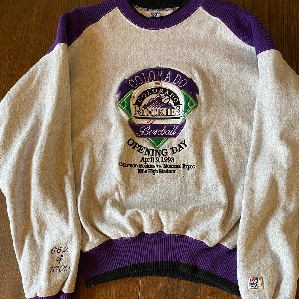 Vintage 1993 Colorado Rockies Crewneck Sweater